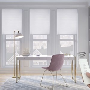 Motorized Light Filtering Cellular Shades 